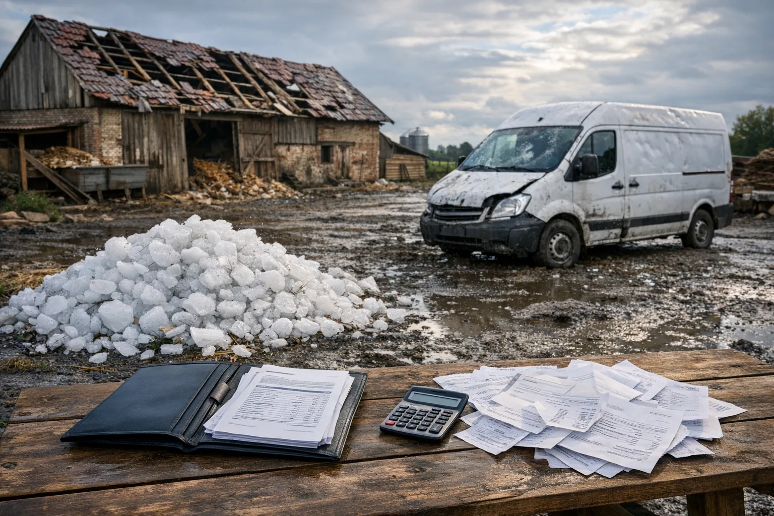 Kredyt pomostowy po gradobiciu - kiedy bank wymaga wkładu