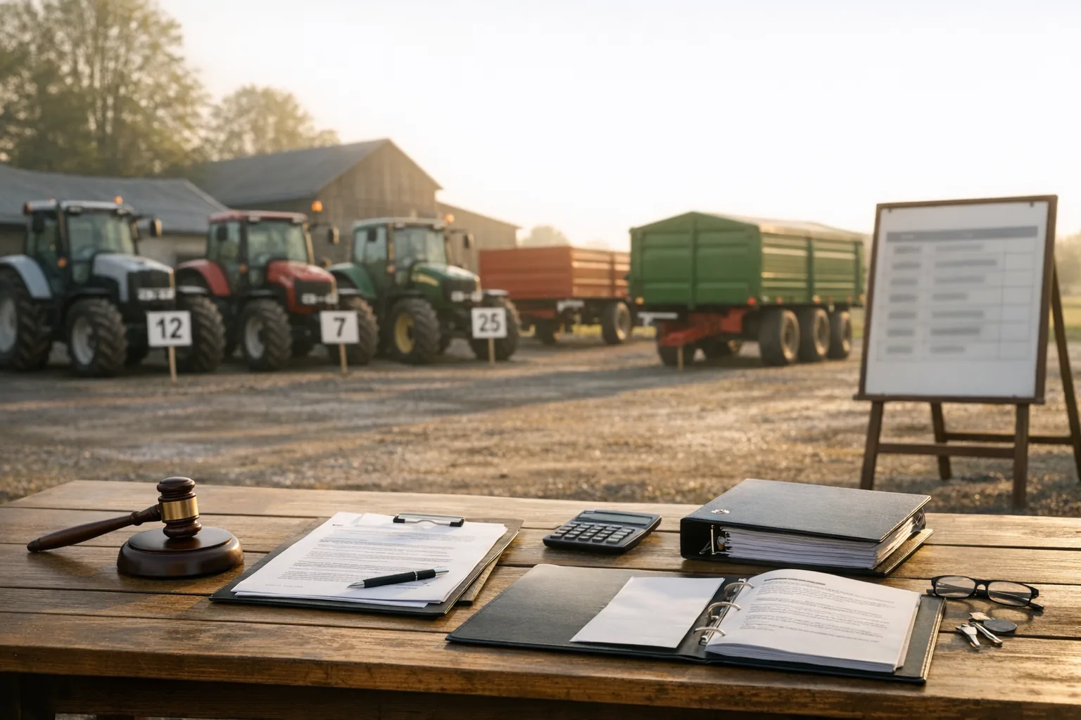 Licytacja maszyn rolniczych - jak sprawdzić termin i warunki